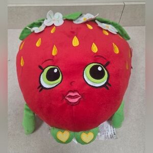 Shopkins Plush Strawberry Character - Red with Green Accents